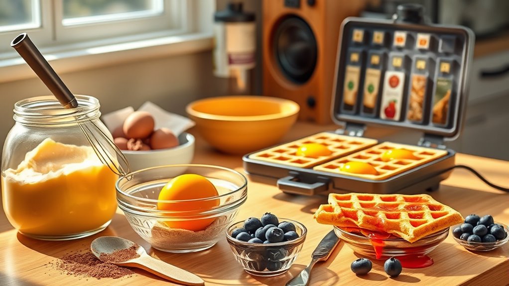 perfect waffle batter preparation