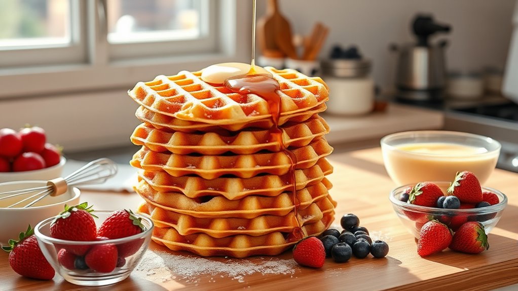 perfect waffle batter preparation