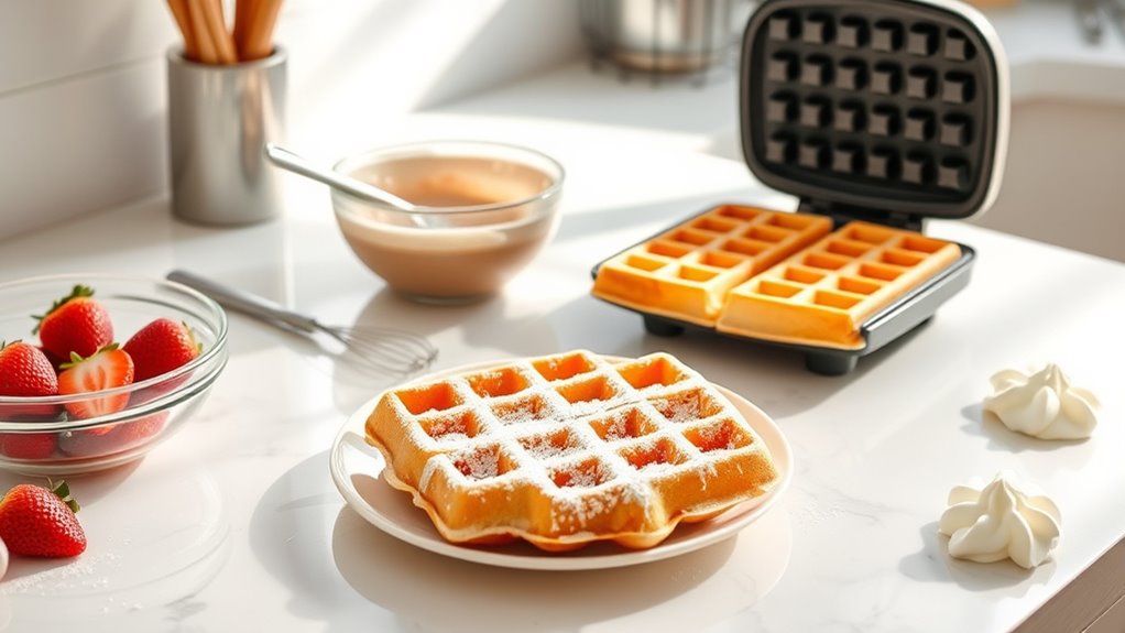 perfect waffle batter preparation