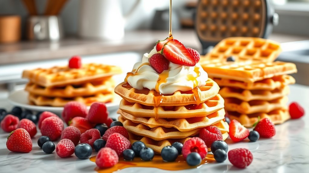 perfect waffle batter preparation