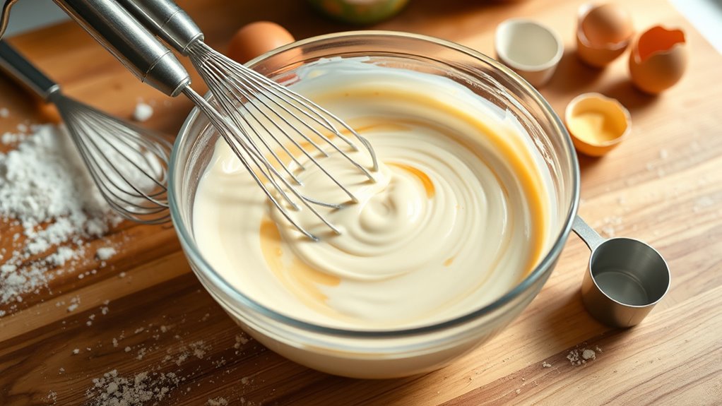 perfect waffle batter preparation