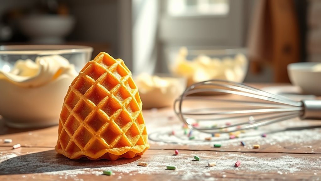 perfect waffle cone preparation