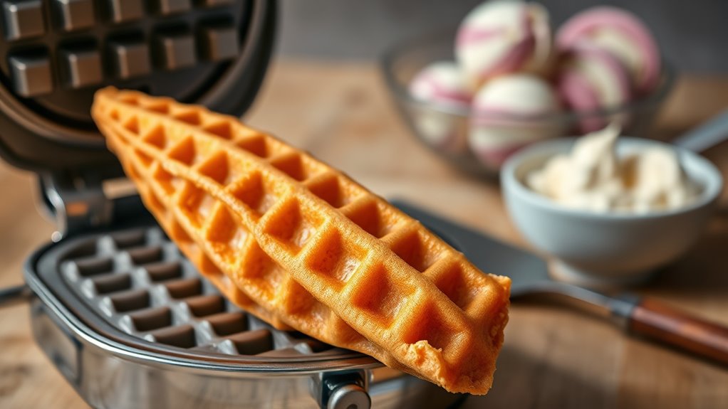 perfect waffle cone technique