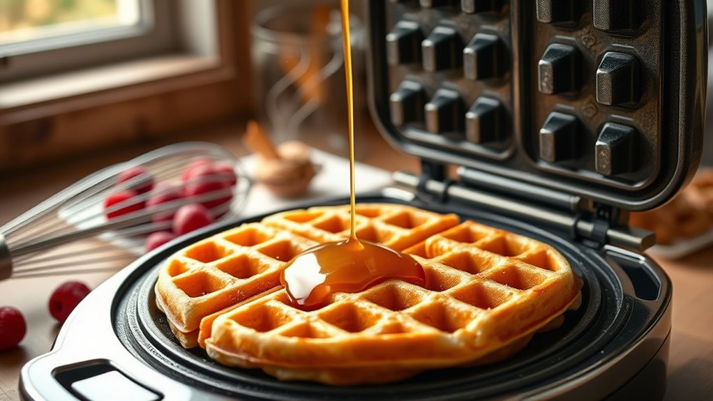 perfect waffle cooking steps