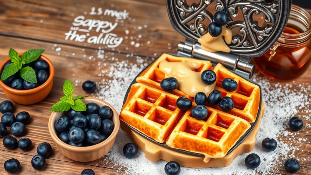 perfect waffle ingredient balance