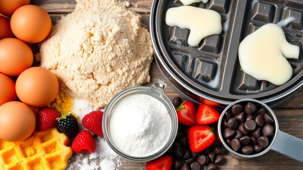 perfect waffle ingredient balance