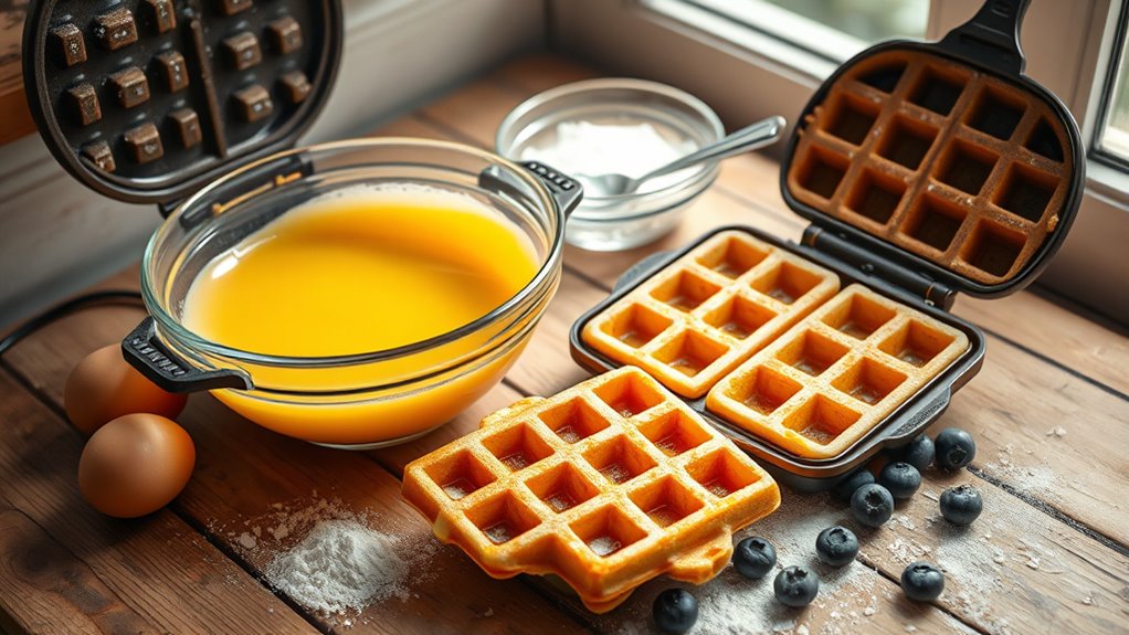 perfect waffle making preparations