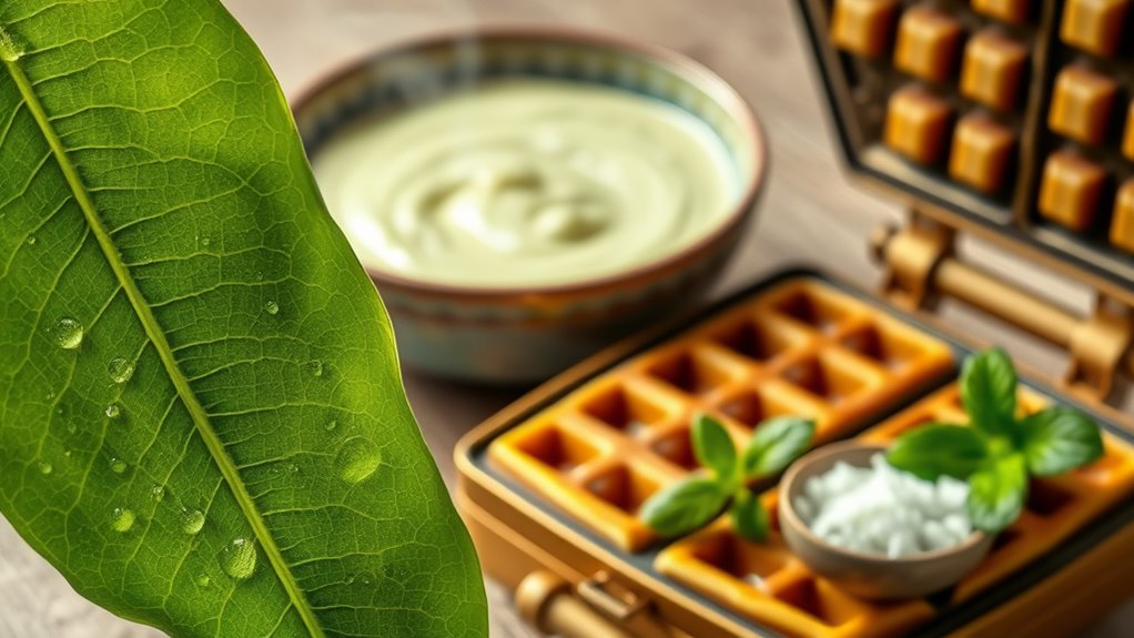 perfect waffle pandan preparations