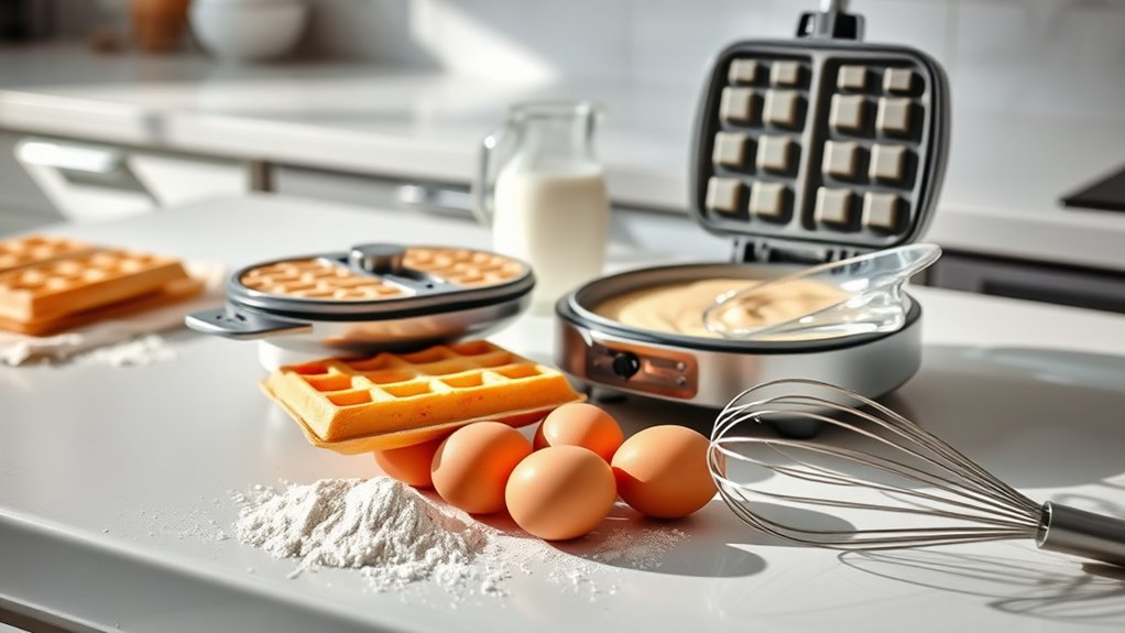 perfect waffle preparation steps