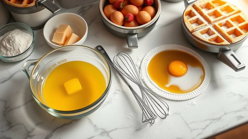 perfect waffle preparation steps