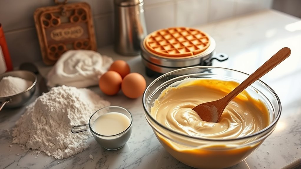 perfect waffle preparation steps