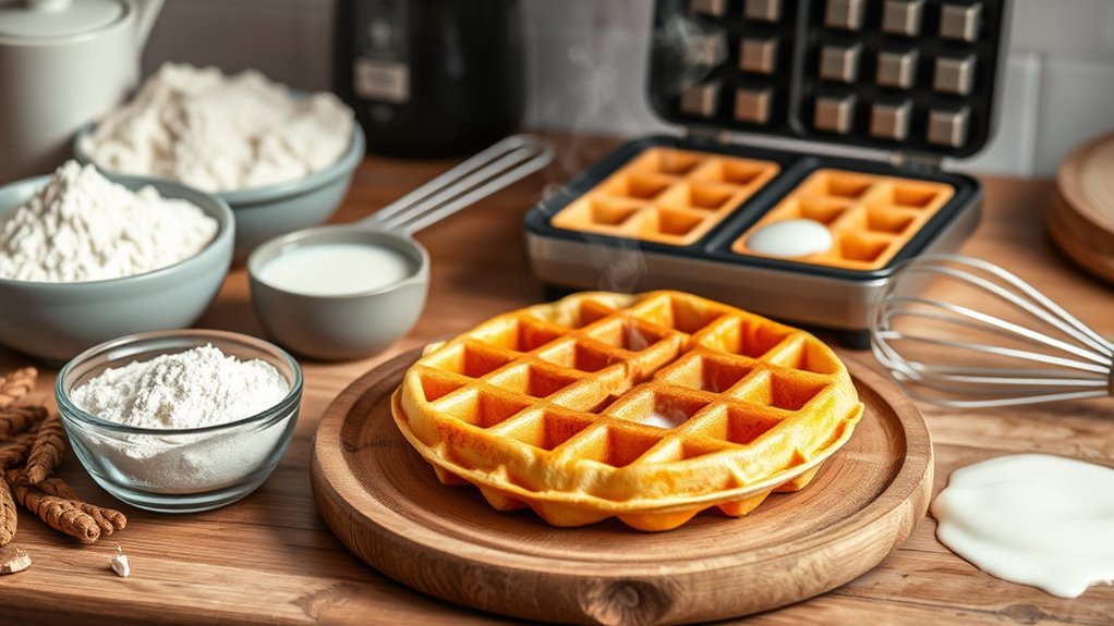 perfect whole wheat waffles