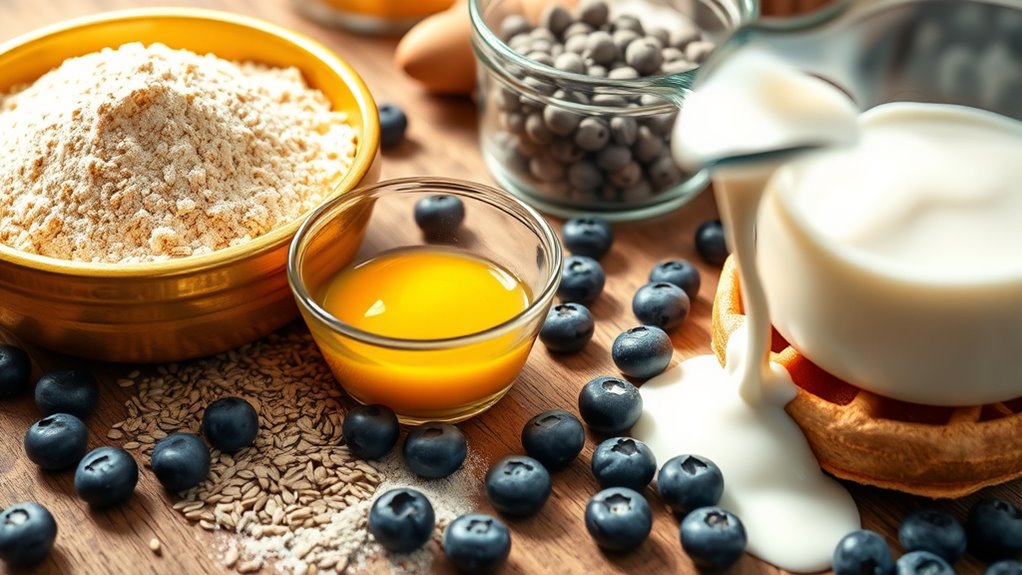 perfect wholemeal waffle ingredients