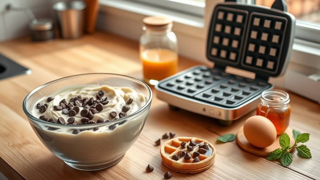 perfecting waffle batter preparation