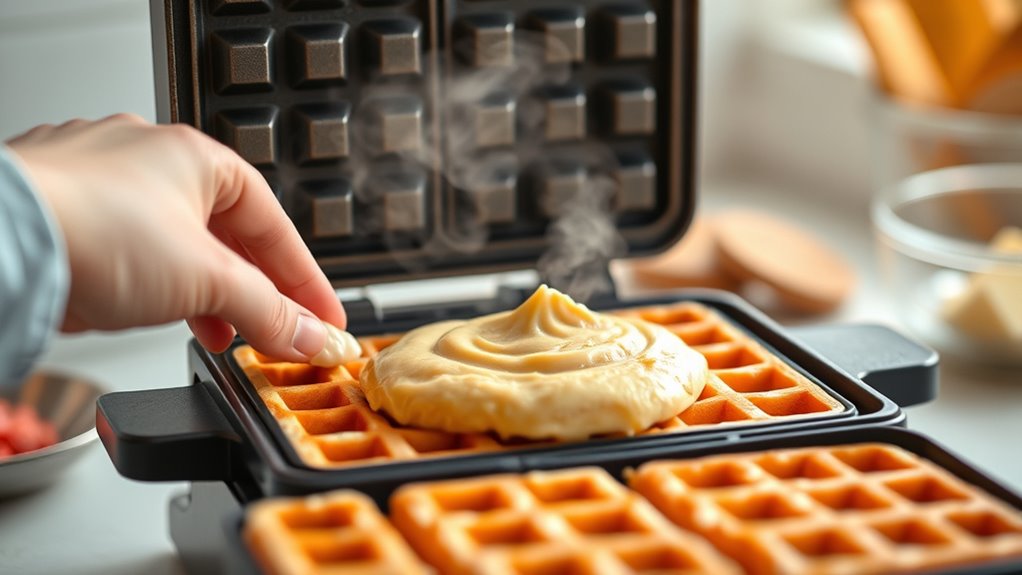 perfectly cooked crispy waffles