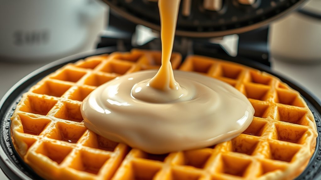perfectly cooked crispy waffles