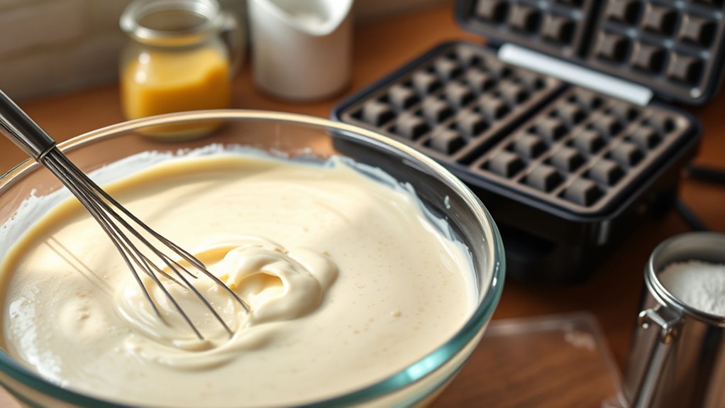 perfectly cooked crispy waffles