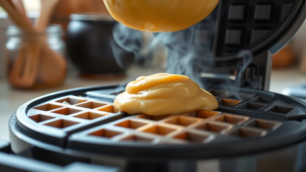 perfectly cooked crispy waffles