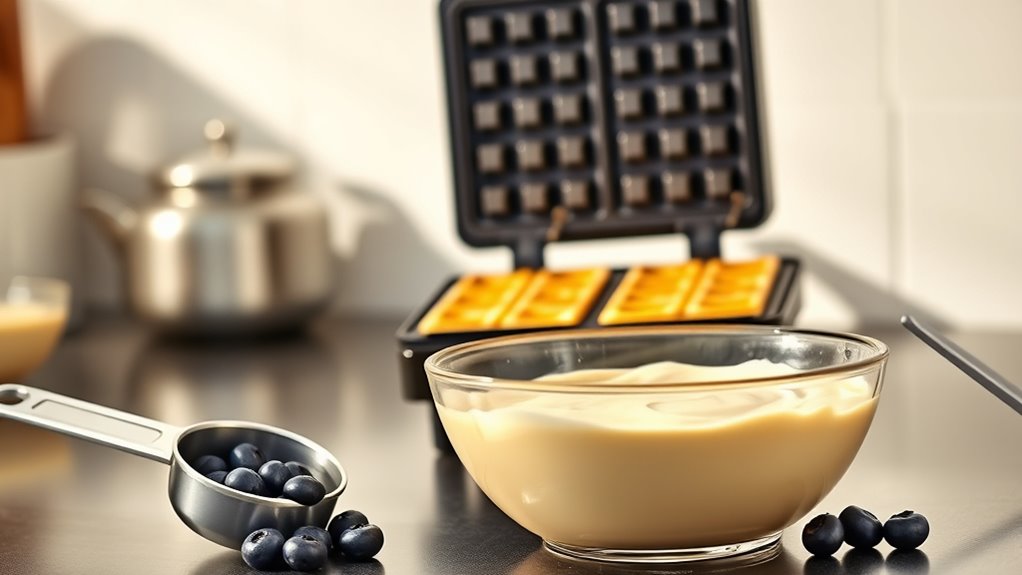 perfectly cooked customized waffles