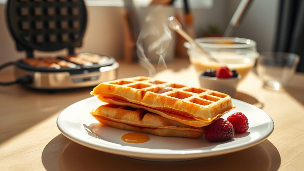 perfectly cooked waffles every morning