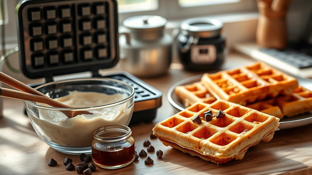 perfectly cooked waffles recipe