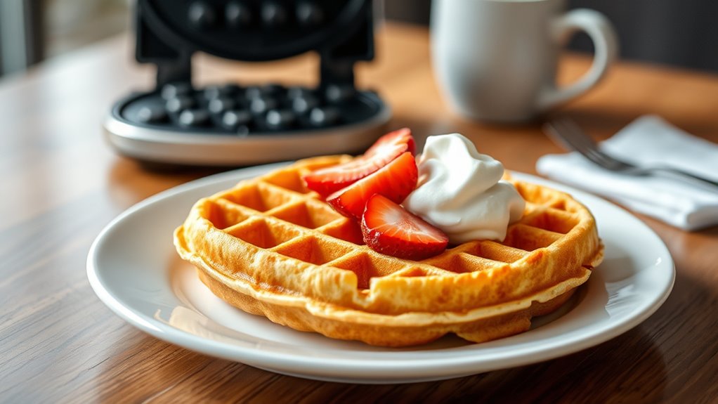 perfectly cooked waffles recipe