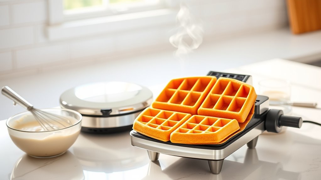 perfectly cooked waffles recipe