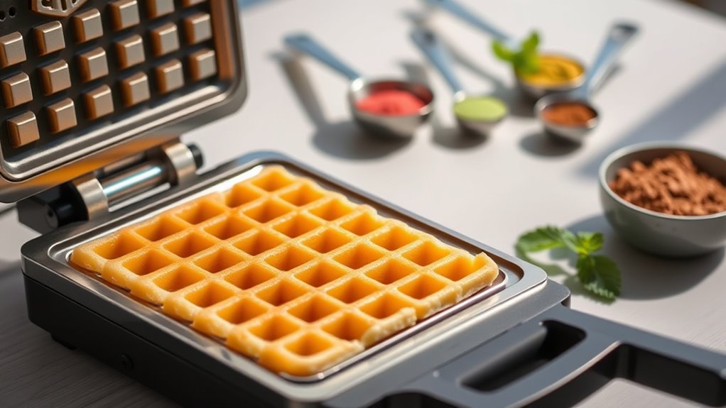 perfectly crisp mochi waffles