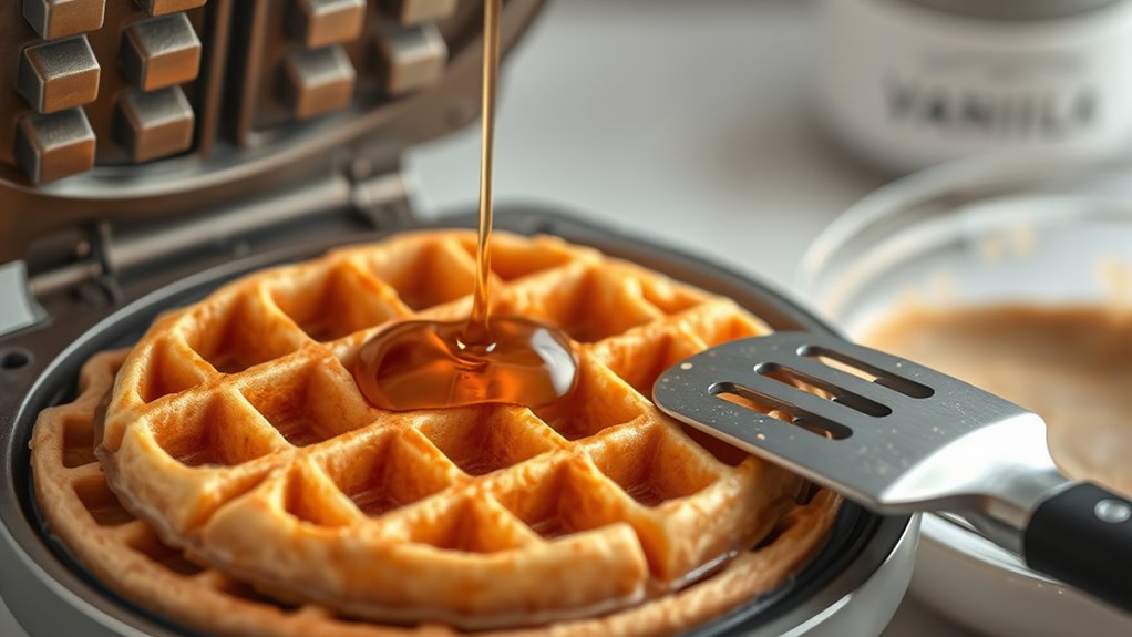 perfectly crispy homemade waffles