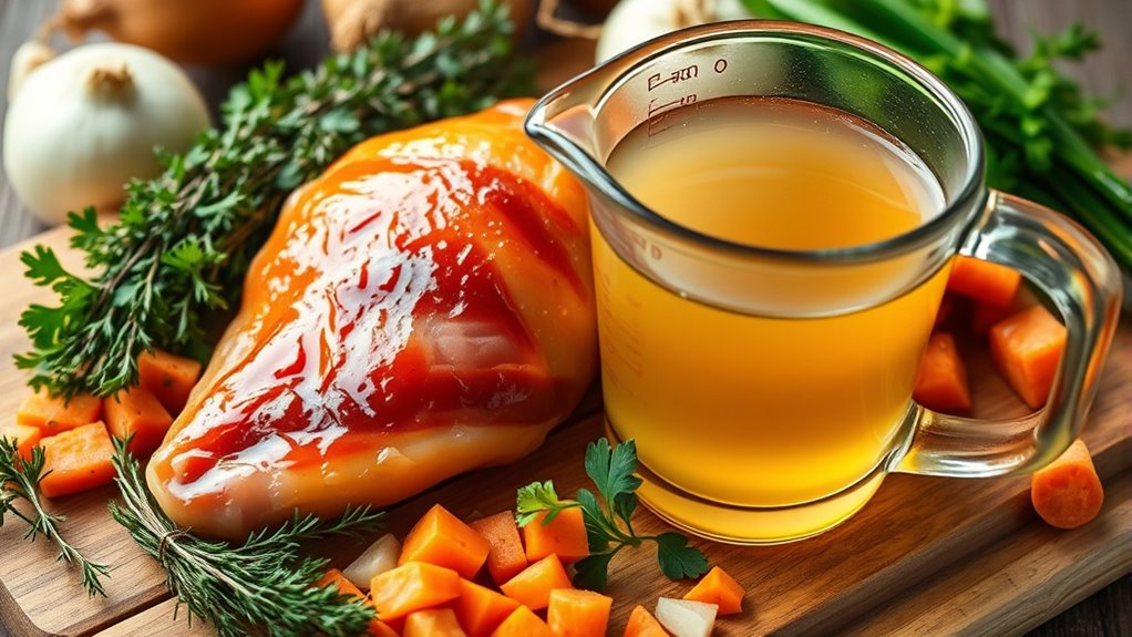 pheasant soup ingredient preparation