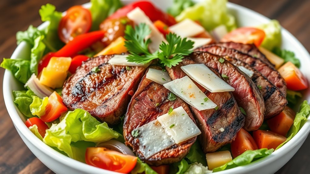philly cheesesteak salad ingredients