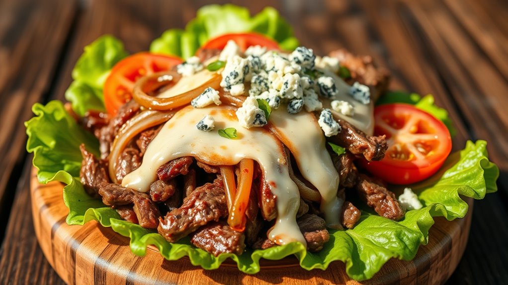 philly cheesesteak salad recipe