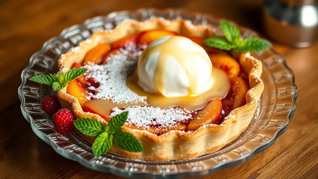 pie serving and presentation