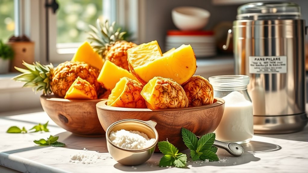 pineapple ice cream ingredients
