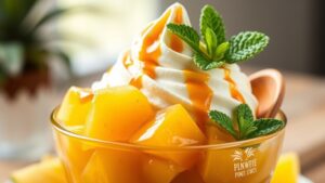 pineapple ice cream topping