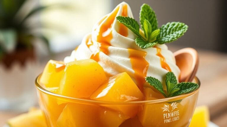 pineapple ice cream topping