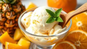 pineapple orange ice cream