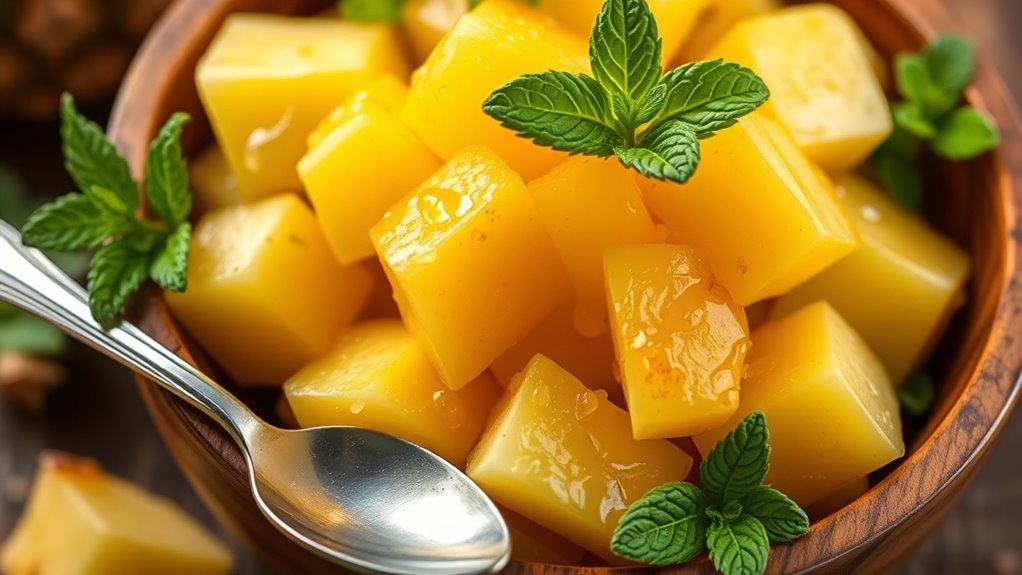 pineapple preparation for ice cream