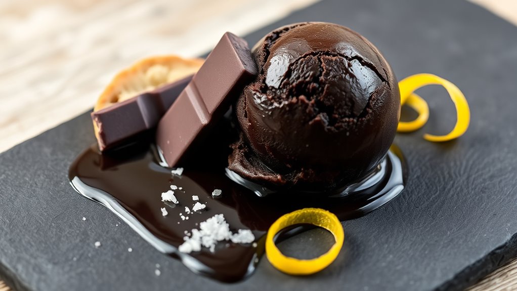 plating guinness ice cream