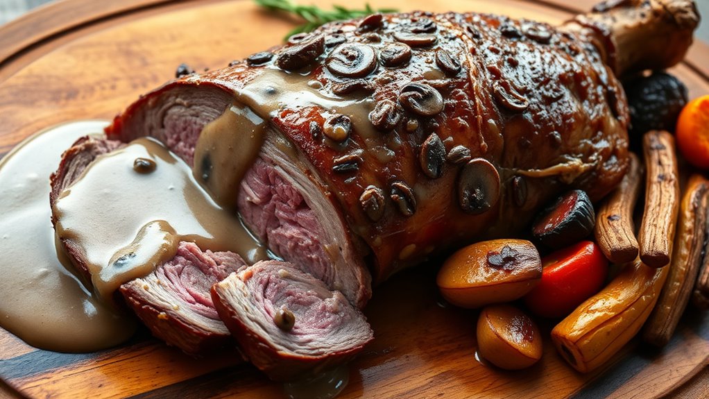 plating roast with intention