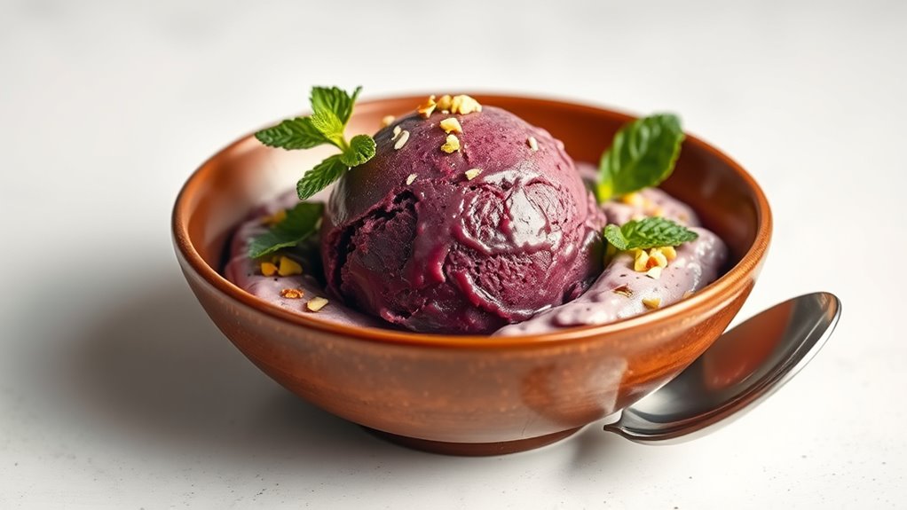 plum ice cream techniques