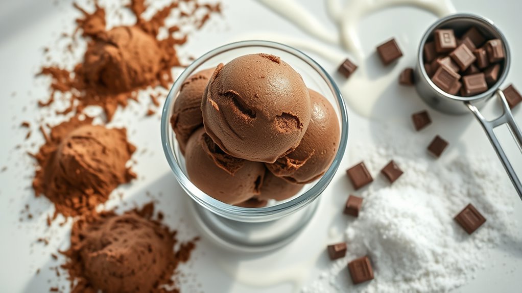 precise chocolate ice cream ingredients