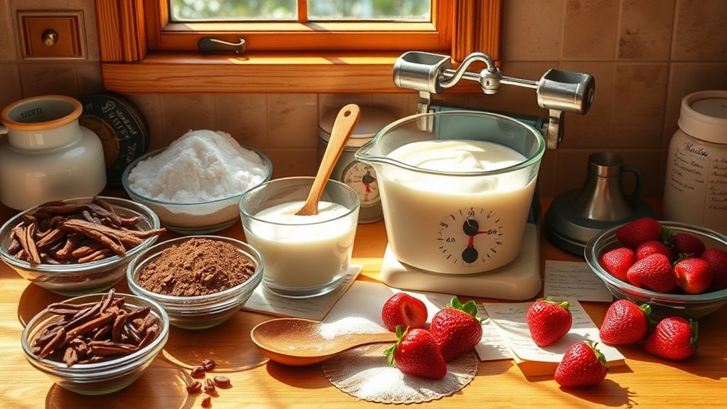 precise ice cream ingredients