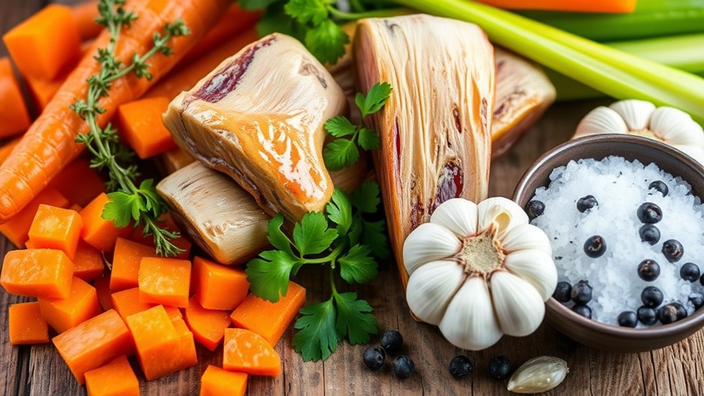 precise ingredients for broth