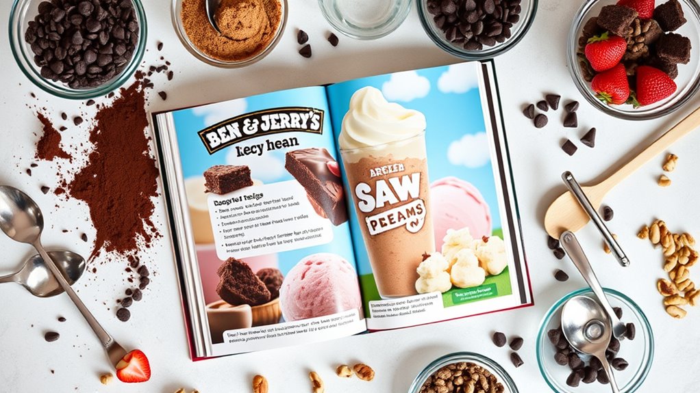precise ingredients for ice cream