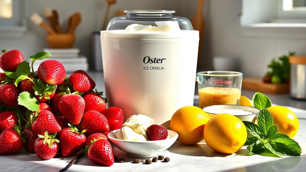precise ingredients for ice cream