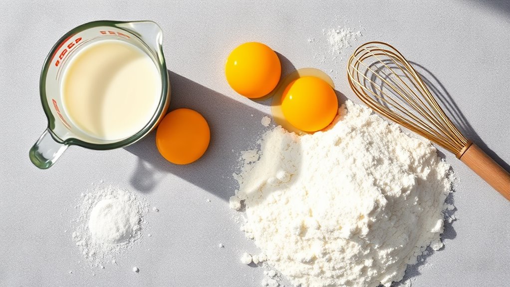 precise ingredients for waffles
