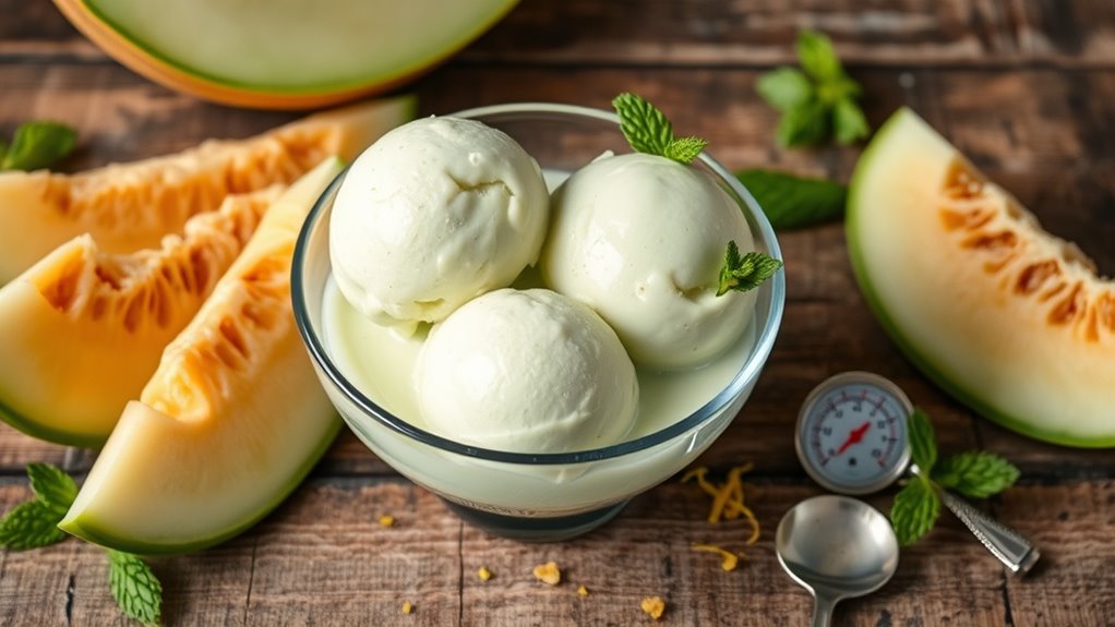 precise melon cream preparation
