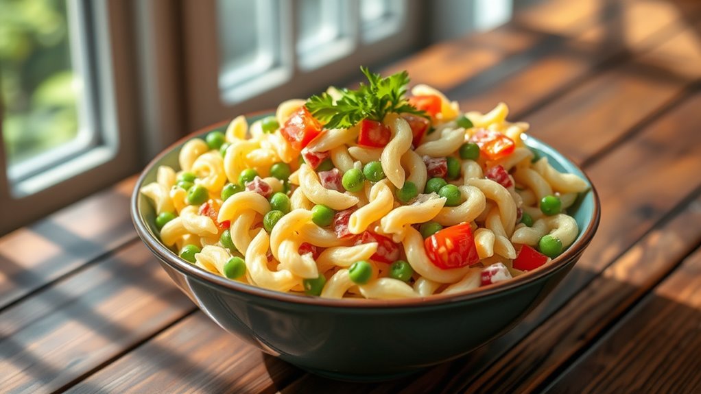 precise pasta salad preparation