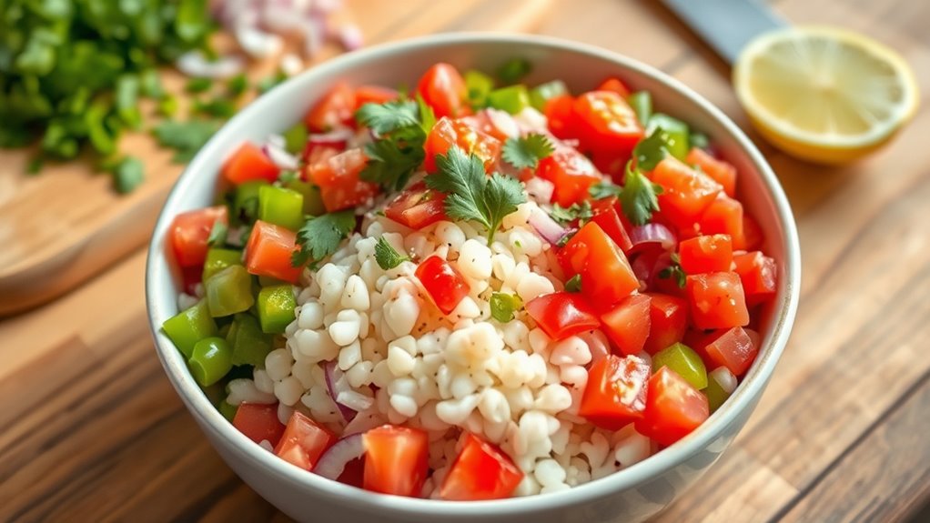 precision in salad preparation